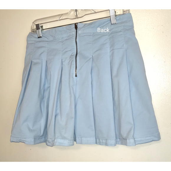 VTG American Eagle Mini Skirt Size 6 Pleated Pastel Blue Pockets Anime School - Picture 4 of 13